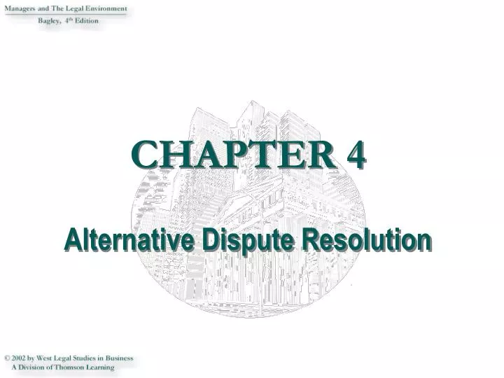 chapter 4 alternative dispute resolution