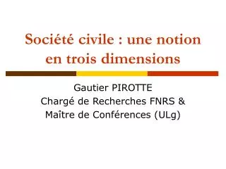 soci t civile une notion en trois dimensions