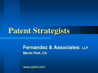 Patent Strategists