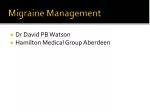 Migraine Management - slide 1