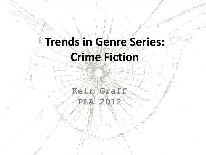 trends in genre series crime fiction
