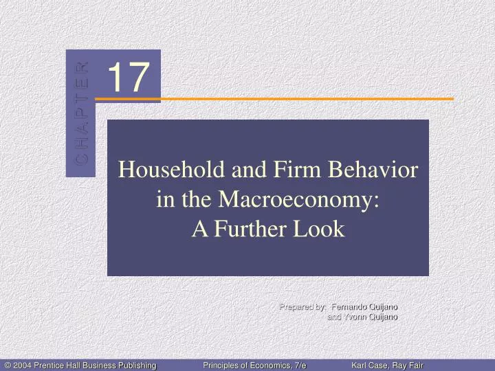 household and firm behavior in the macroeconomy a further look