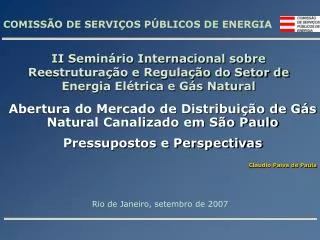COMISSÃO DE SERVIÇOS PÚBLICOS DE ENERGIA