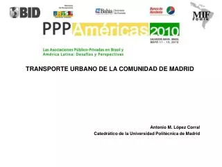 TRANSPORTE URBANO DE LA COMUNIDAD DE MADRID