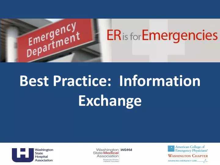 best practice information exchange