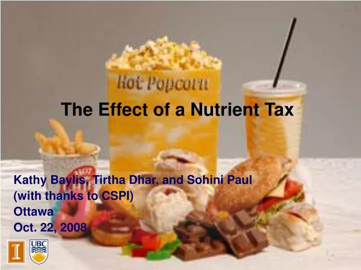 the effect of a nutrient tax