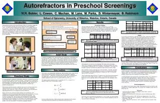Autorefractors in Preschool Screenings