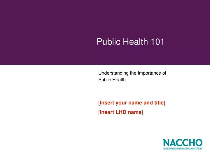 public health 101