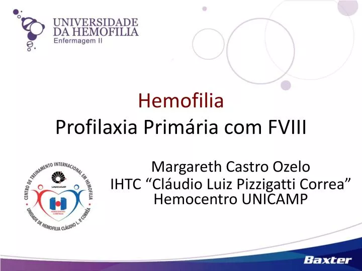 hemofilia profilaxia prim ria com fviii