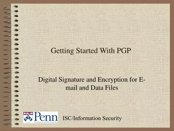 getting started with pgp