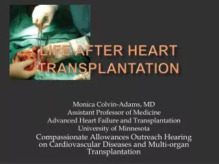 Life After Heart Transplantation