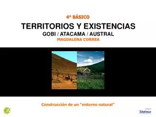 TERRITORIOS Y EXISTENCIAS GOBI / ATACAMA / AUSTRAL MAGDALENA CORREA
