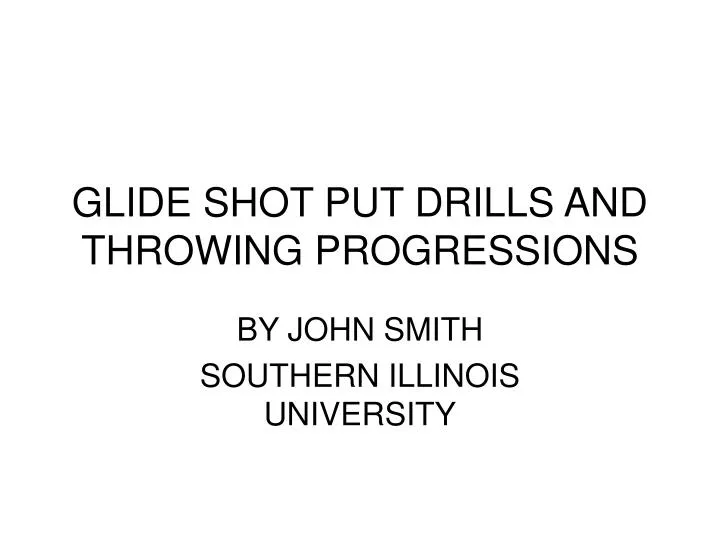 glide shot put drills and throwing progressions