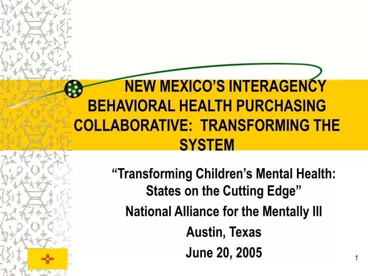 new mexico s interagency behavioral health purchasing collaborative transforming the system