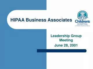 HIPAA Business Associates