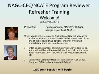 NAGC-CEC/NCATE Program Reviewer Refresher Training