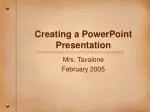 Creating a PowerPoint Presentation - slide 1