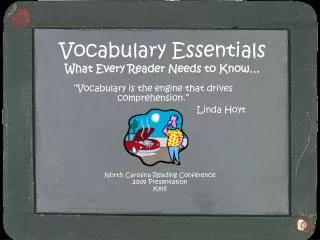 Vocabulary Essentials What Every Reader Needs to Know…