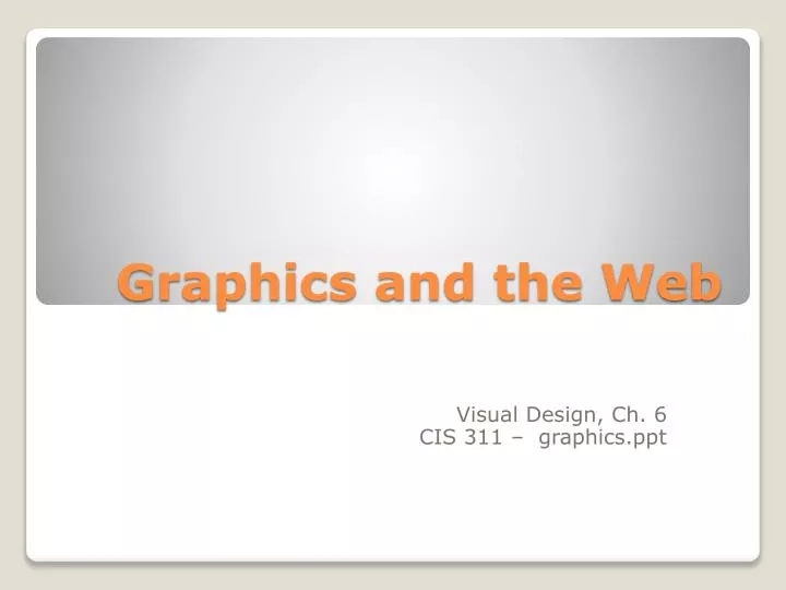 graphics and the web