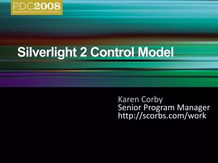 silverlight 2 control model