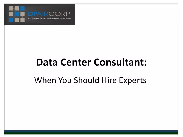 data center consultant