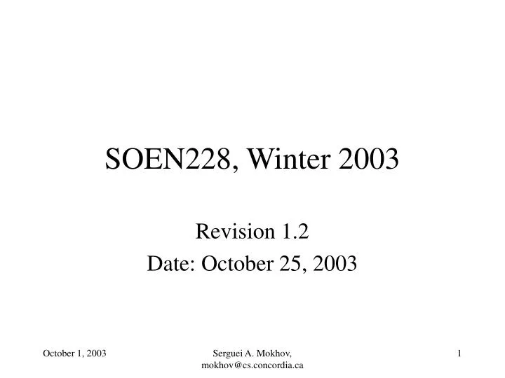 soen228 winter 2003