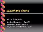 Myasthenia Gravis - slide 1