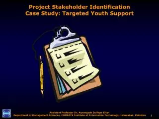 Project Stakeholder Identification Case Study: Targeted Youth Support