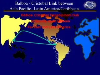 Balboa- Cristobal Transhipment Hub to service trade between Far East and Latin America .