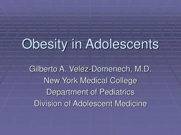 obesity in adolescents
