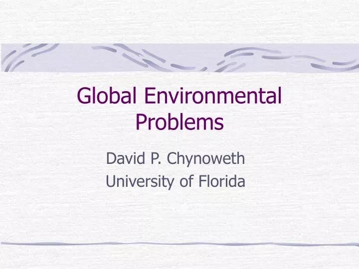 global environmental problems