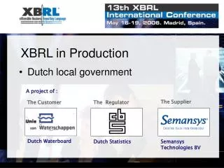 XBRL in Production
