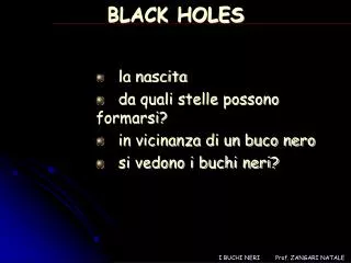 black holes