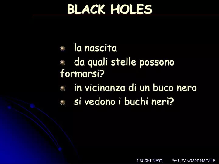 black holes