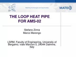 THE LOOP HEAT PIPE FOR AMS-02