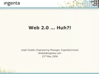Web 2.0 ... Huh?!