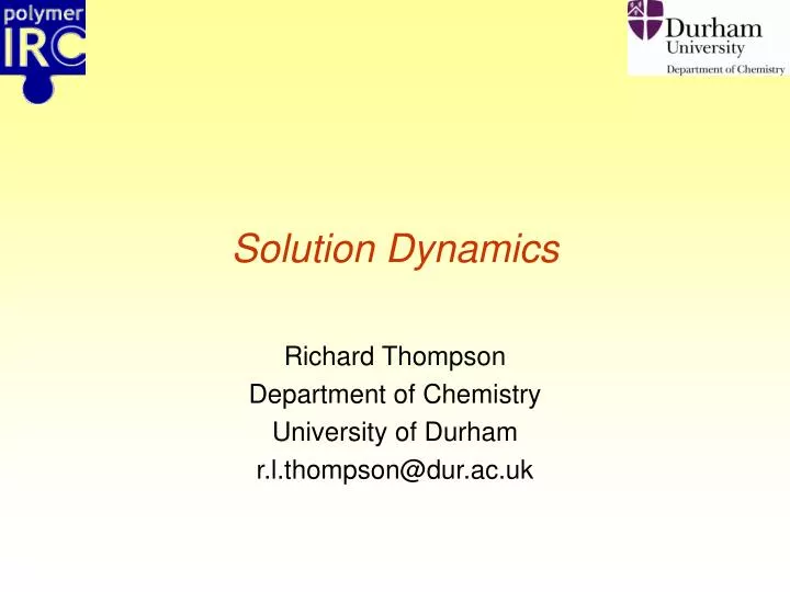 solution dynamics