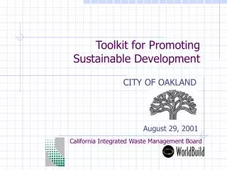 Toolkit for Promoting Sustainable Development
