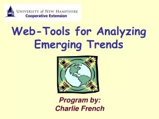 Web-Tools for Analyzing Emerging Trends
