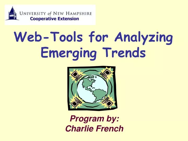 web tools for analyzing emerging trends
