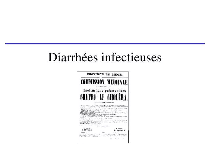 diarrh es infectieuses