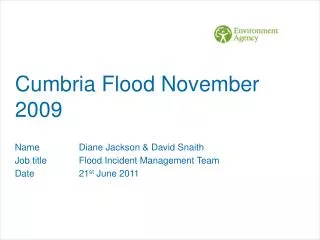 Cumbria Flood November 2009