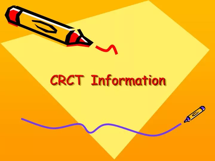 crct information