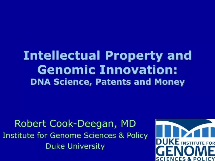 intellectual property and genomic innovation dna science patents and money