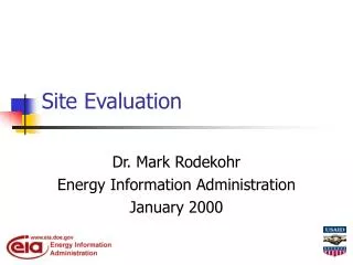 Site Evaluation