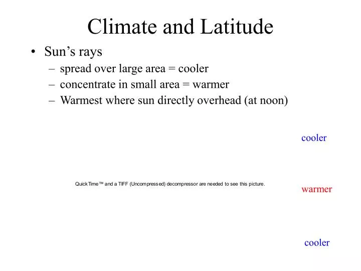 climate and latitude