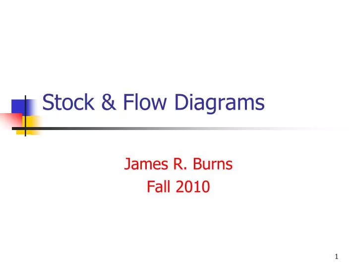stock flow diagrams
