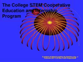 The College STEM Cooperative Education and Internship Program