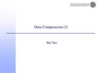 Data Compression (2)
