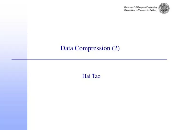 data compression 2
